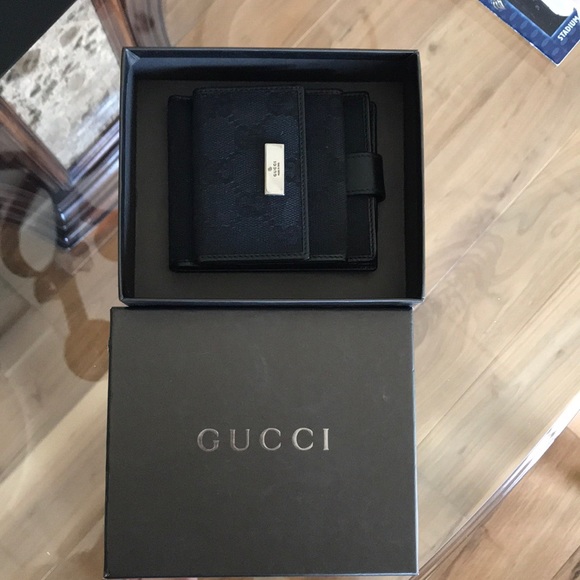 Gucci black wallet with coin purse and box - Picture 6 of 7